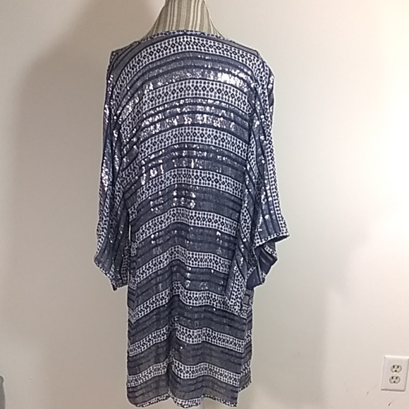 Ruby Yaya | Dresses | Ruby Yaya Navy And Silver Sequin Dress Nwot ...